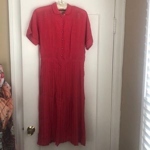 1950s “Fashioned by Lampl” Red Dress